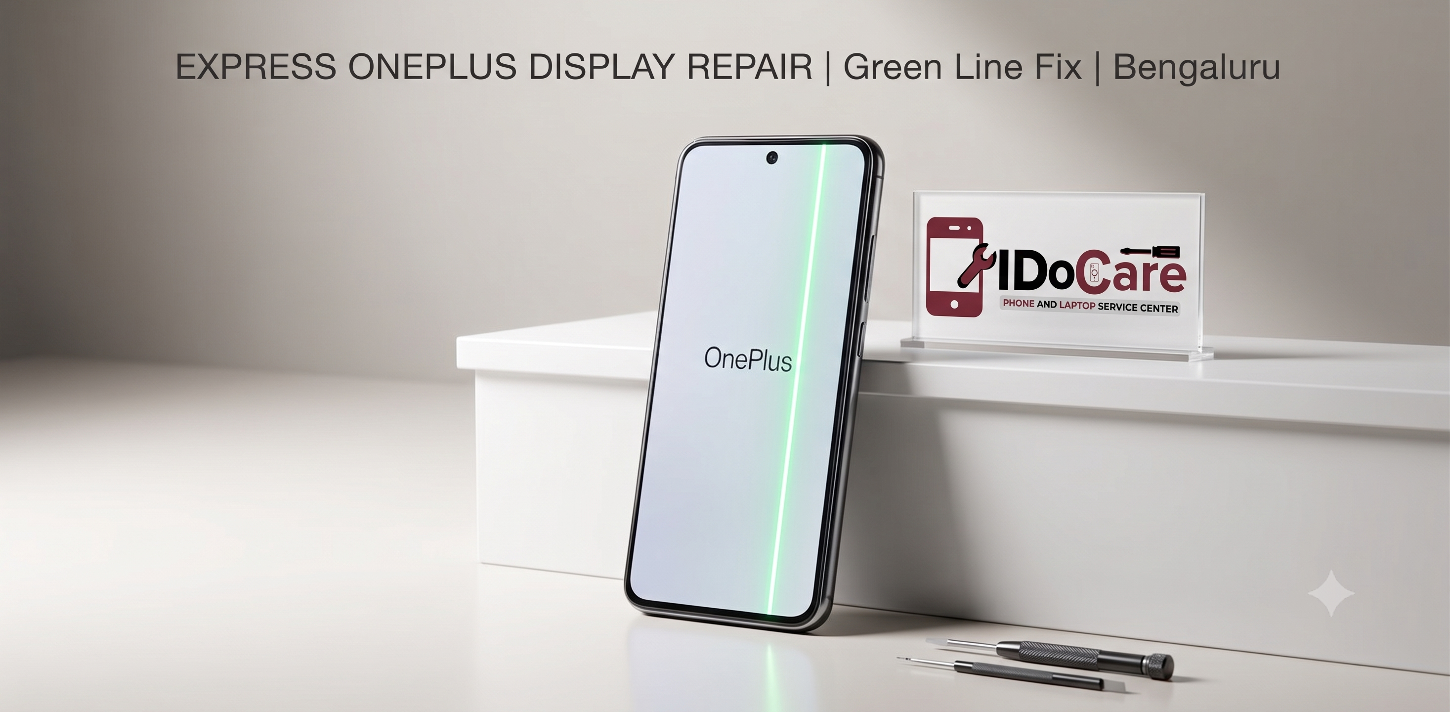 OnePlus Green Line Display Fix: Free Replacement vs Express Out-of-Warranty Repair in Bangalore