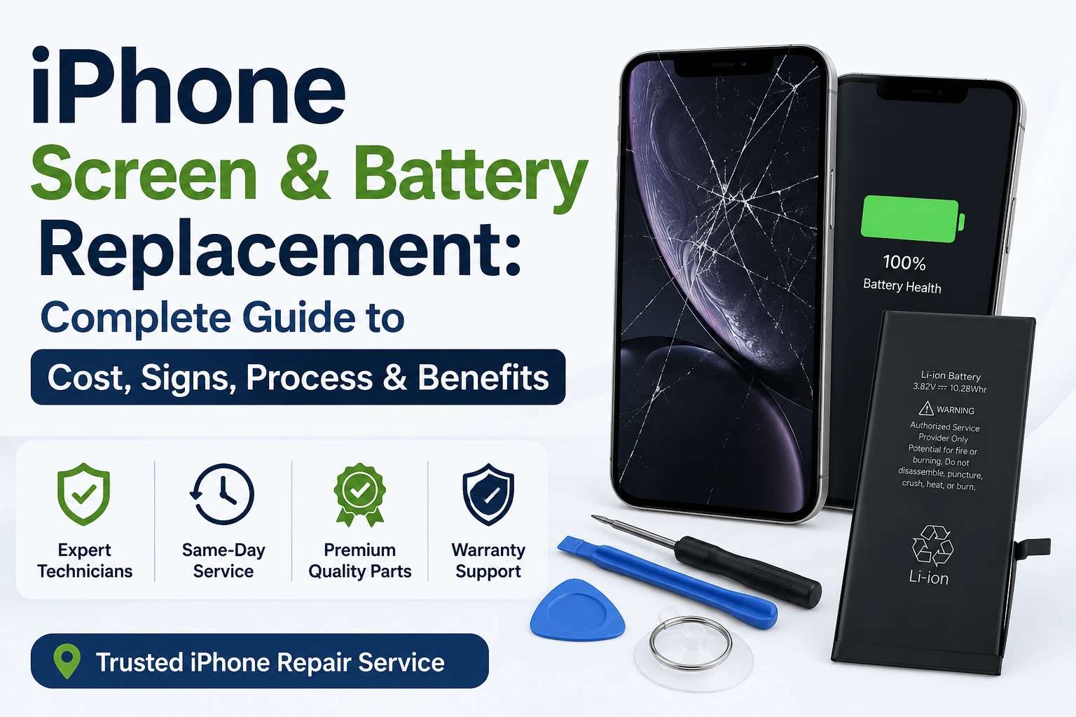iPhone Screen & Battery Replacement: Complete Guide to Cost, Signs, Process & Benefits
